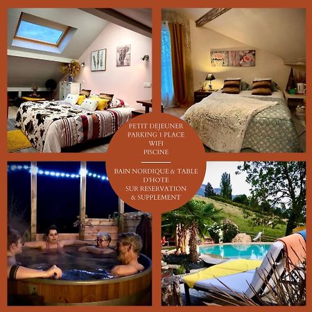 A La Marc'Quize Chambres D'Hotes, Petit Dejeuner Compris, Avec Piscine A Debordement En Exterieur, Bain Nordique A 38 Degres En Prestation Supplement Sur Reservation Horaire Anticipee 1 Place De Parking Gratuite Sur Place Mouxy Extérieur photo